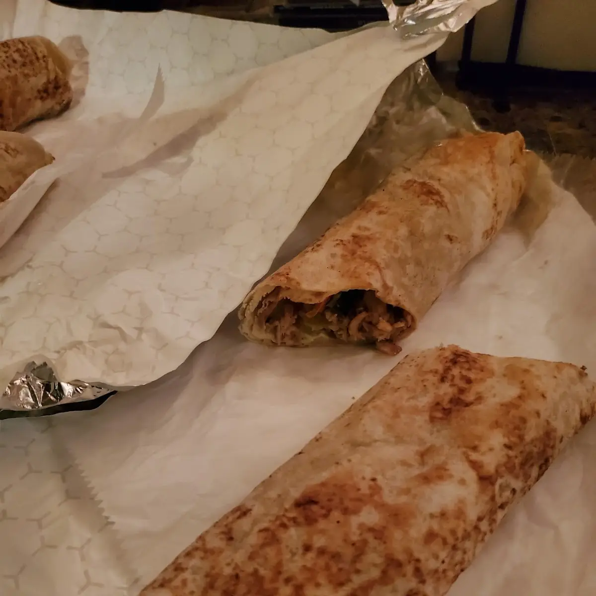 Chicken and Beef Shawarma Wrap