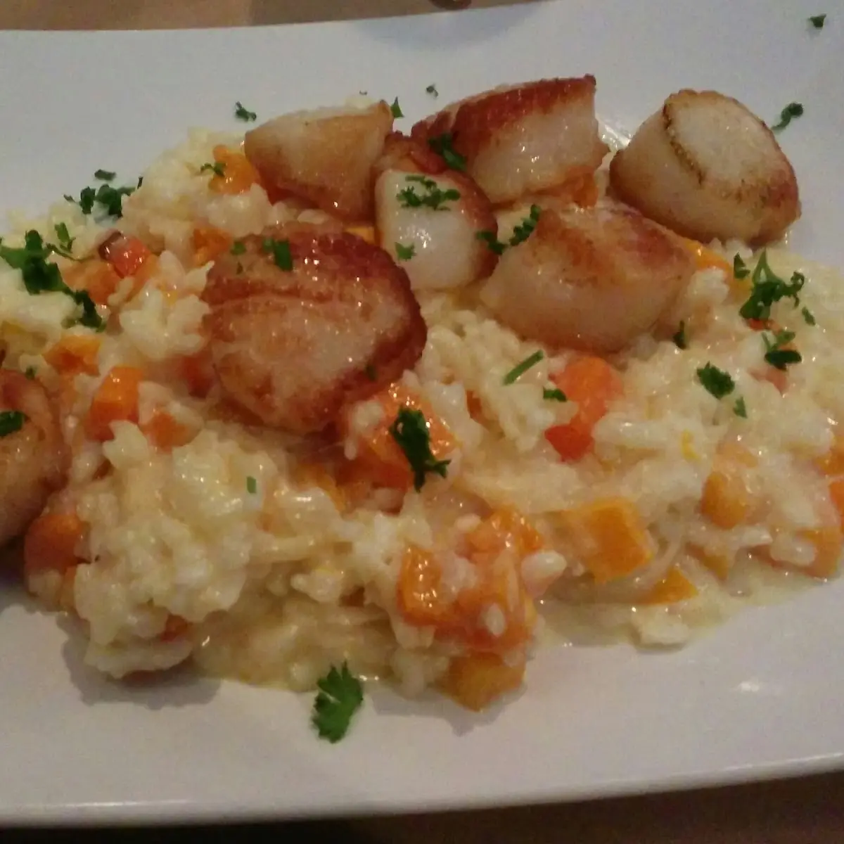 Sea Scallop and Butternut Squash Risotto