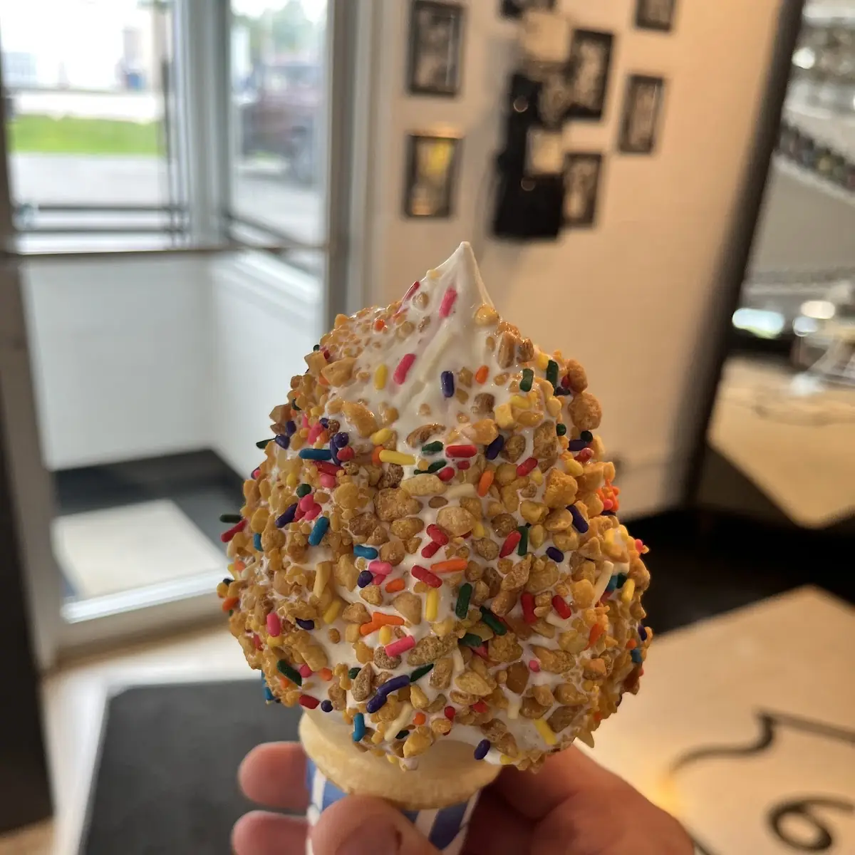Crunch Sprinkle Dip Cone