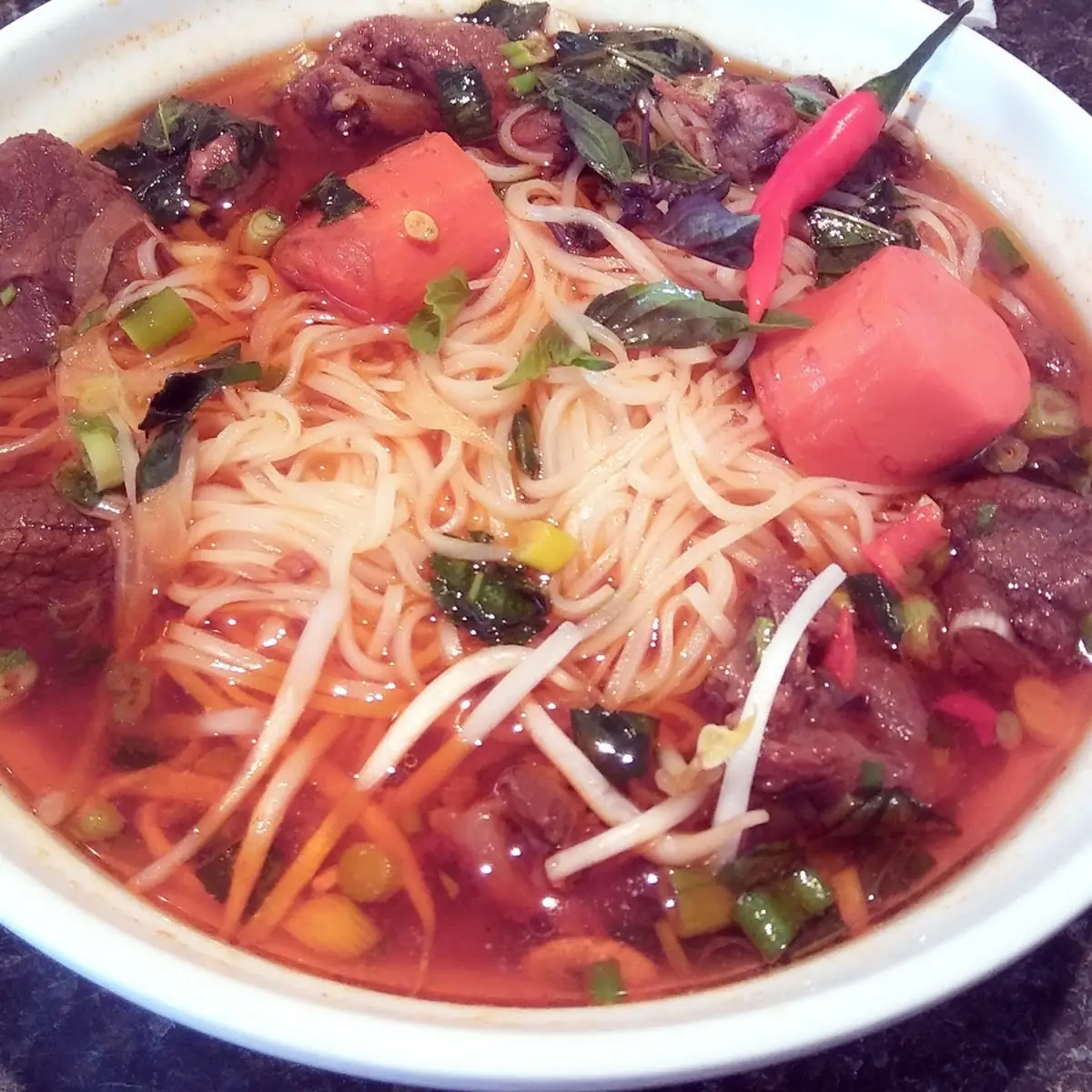 Number 64 Special Beef Soup with Rice Noodles