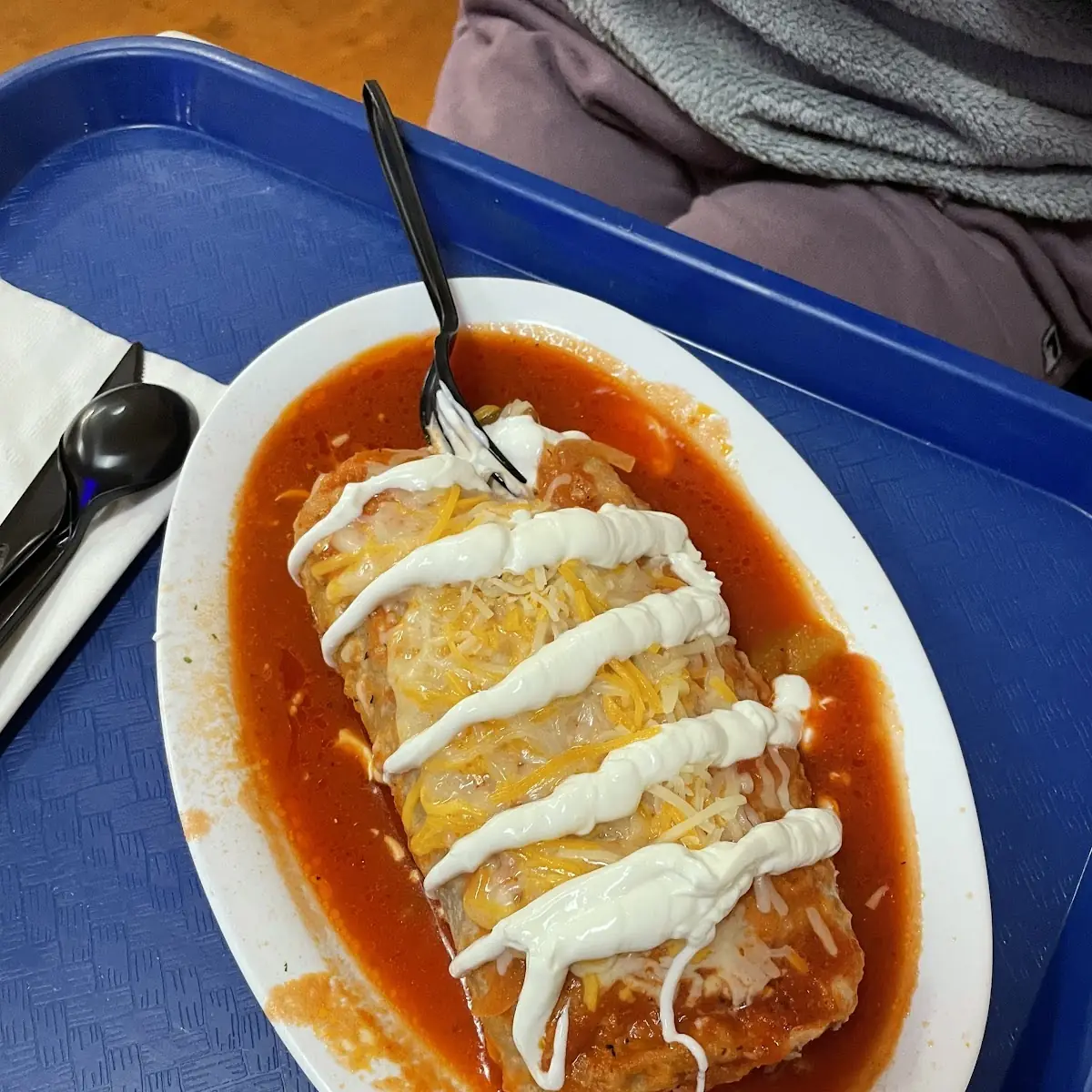 Wet Bean and Cheese Burrito