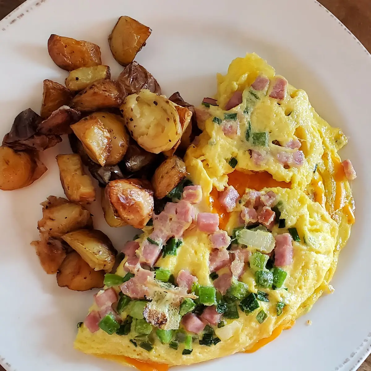Western Omelette Home Fries
