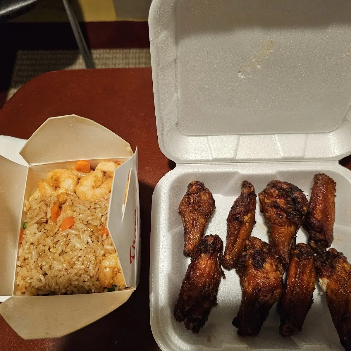 Shrimp Fried Rice Chicken Wings
