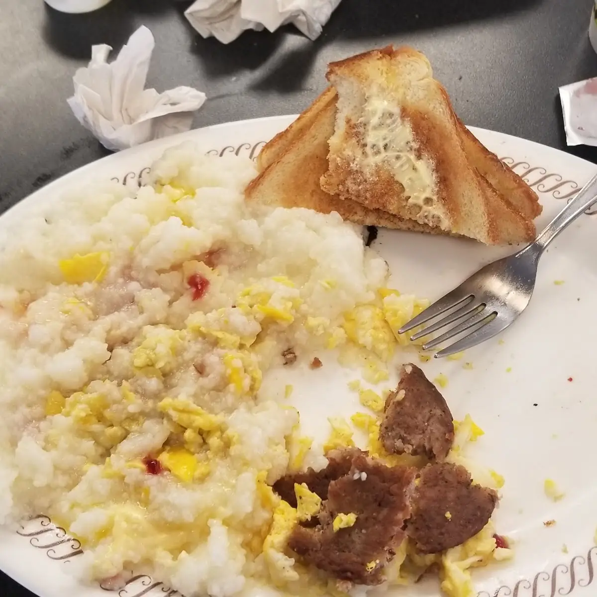 Eggs Grits Toast Jelly