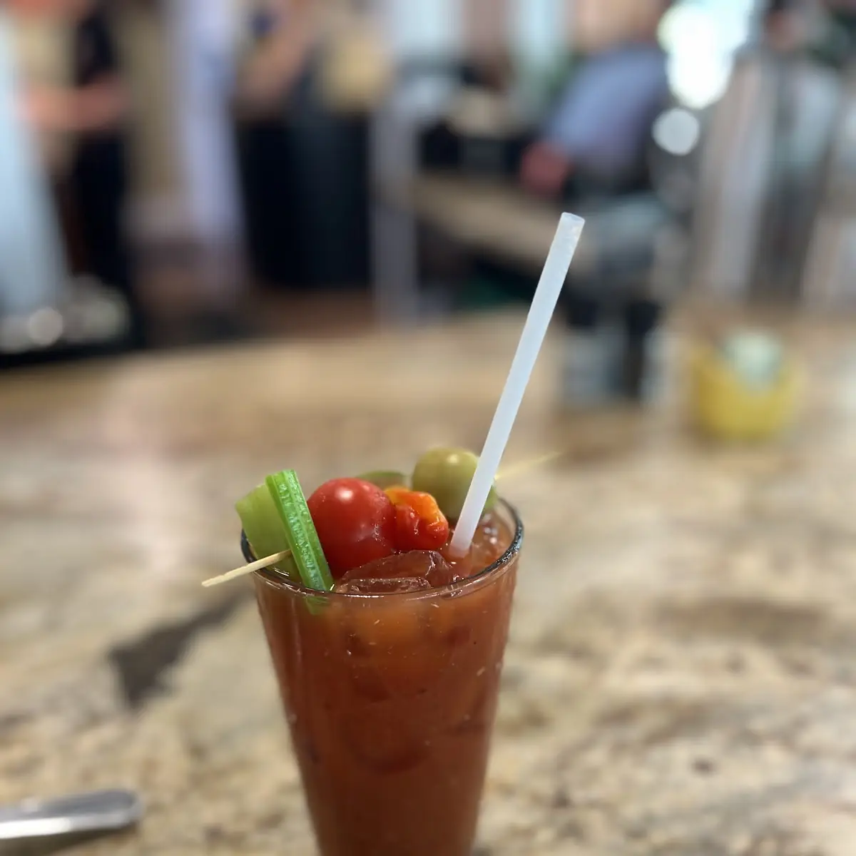 Bloody Mary with Celery Garnish