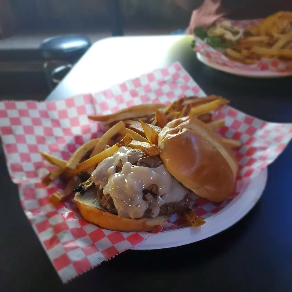 Mushroom Swiss Burger