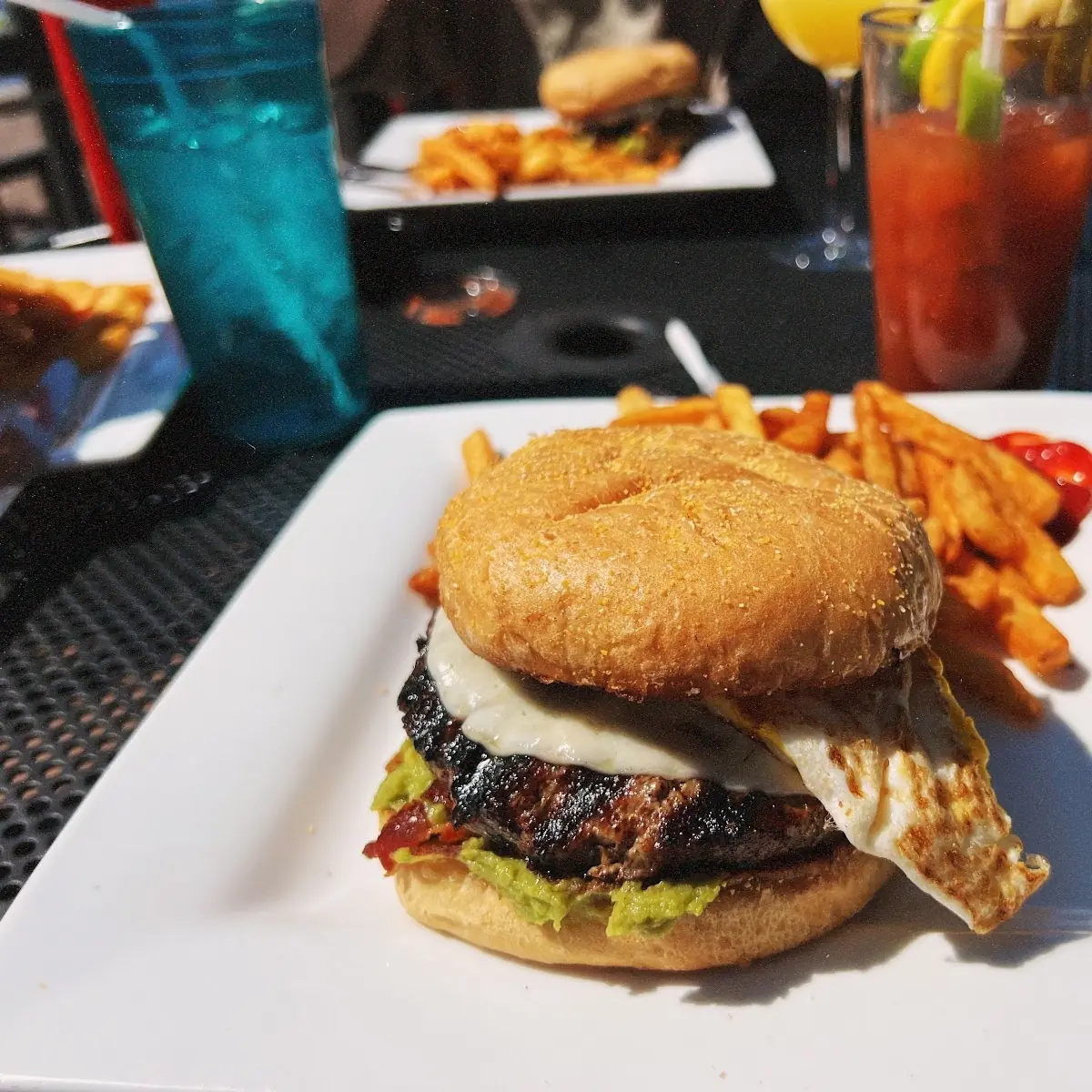 Local Beef Burger with Fries