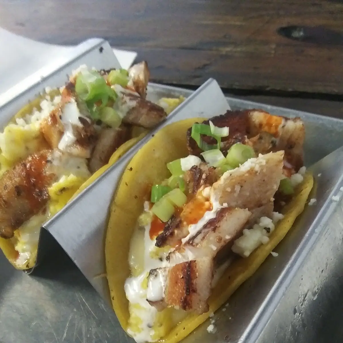Pork Belly Breakfast Tacos