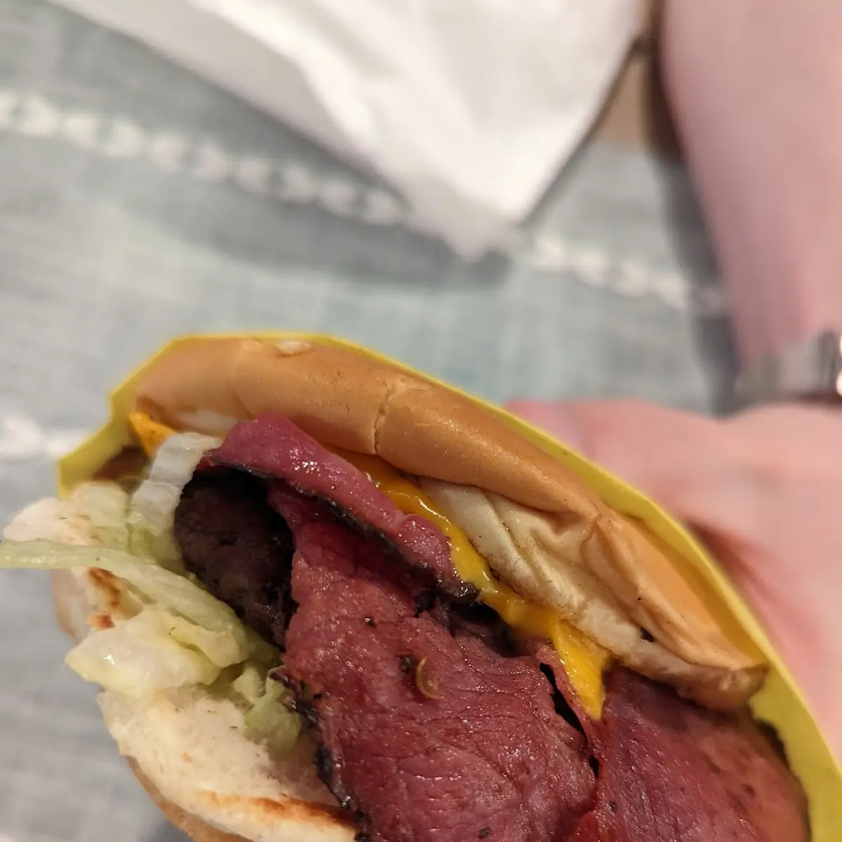 Woody Burger with Pastrami