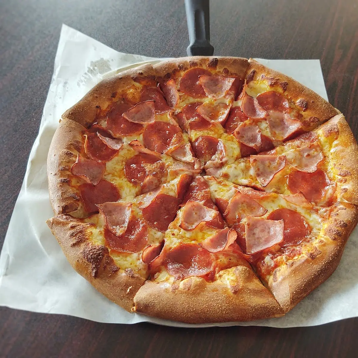 Medium Two Topping Canadian Bacon and Pepperoni