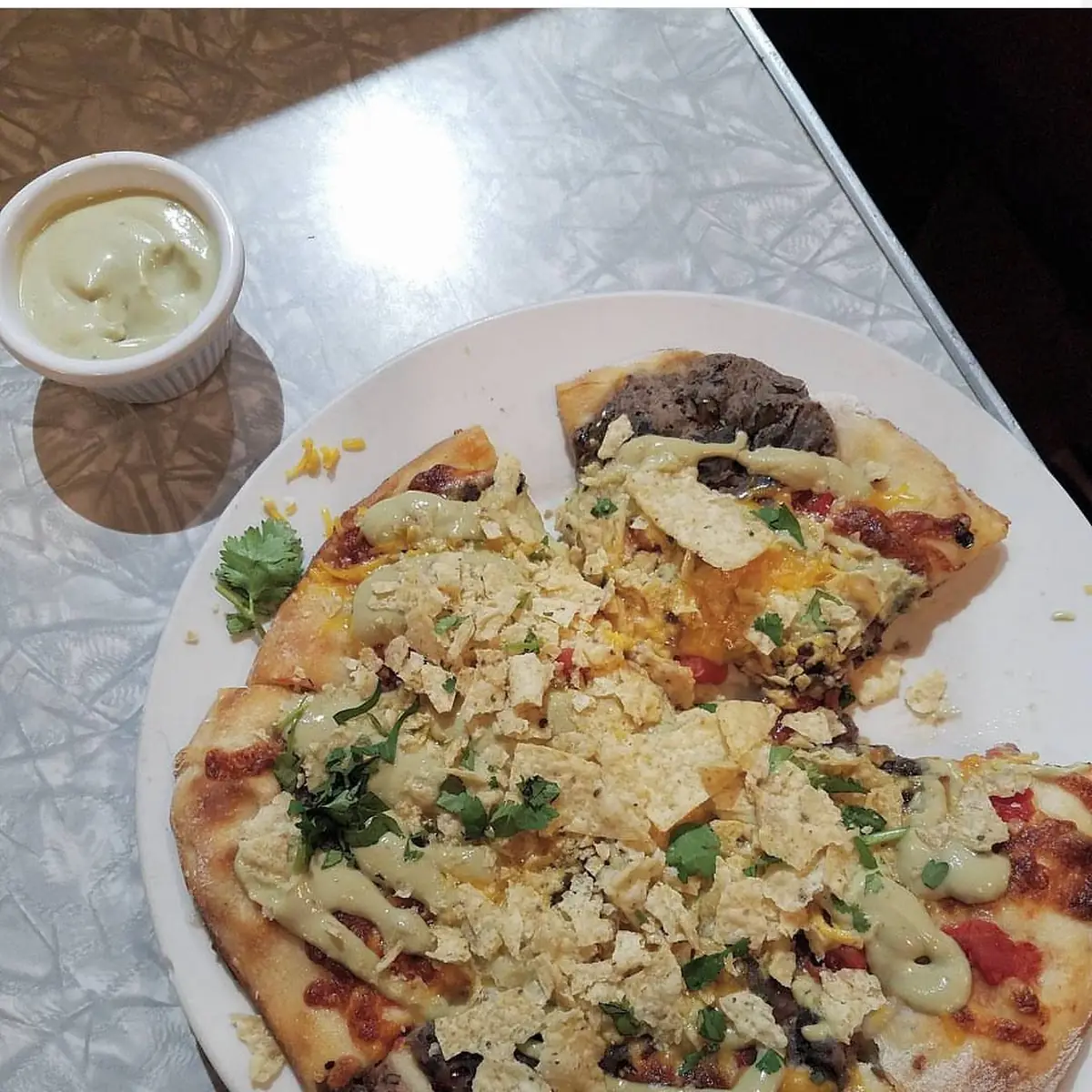 Black Bean Taco Pizza Special