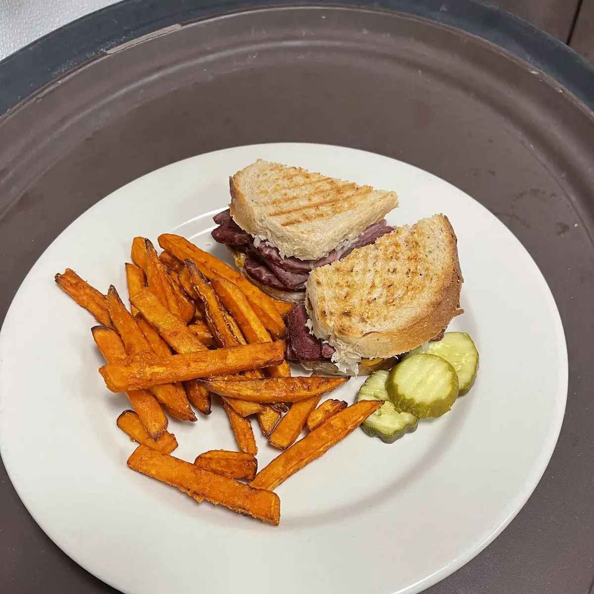 Corned Beef Reuben Panini