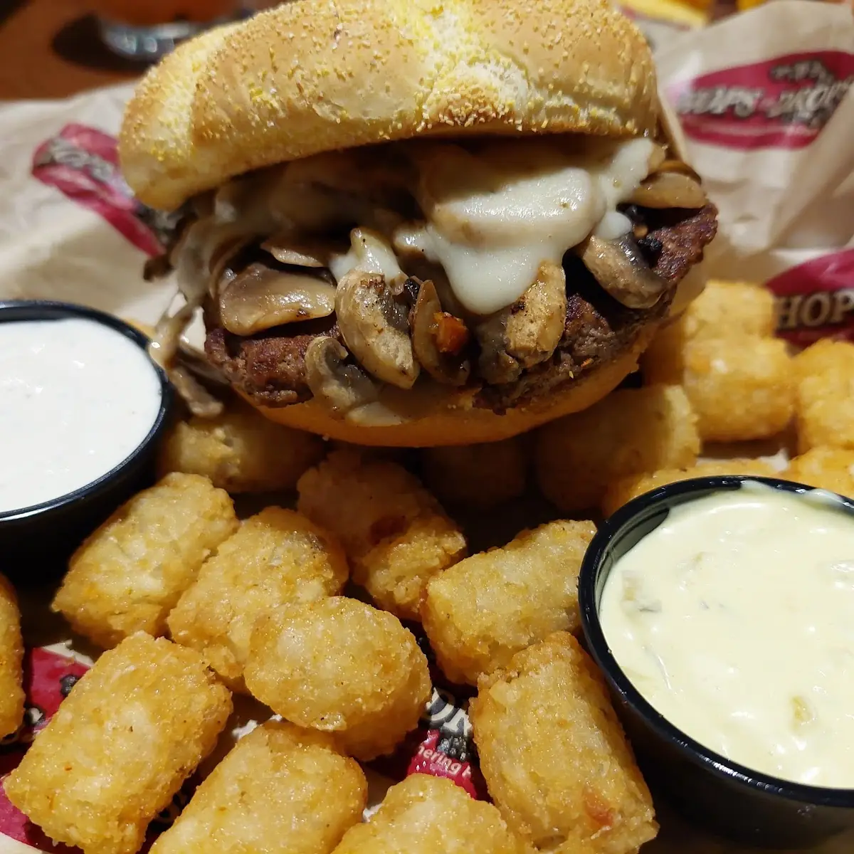 Mushroom Swiss Burger