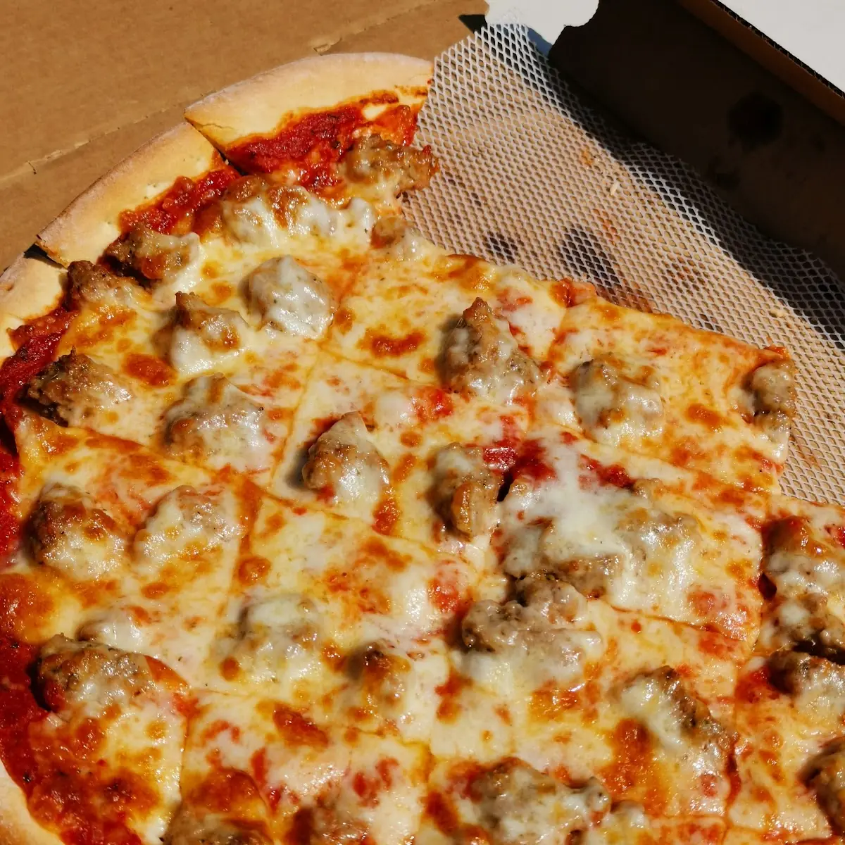 Sausage Pizza Slice