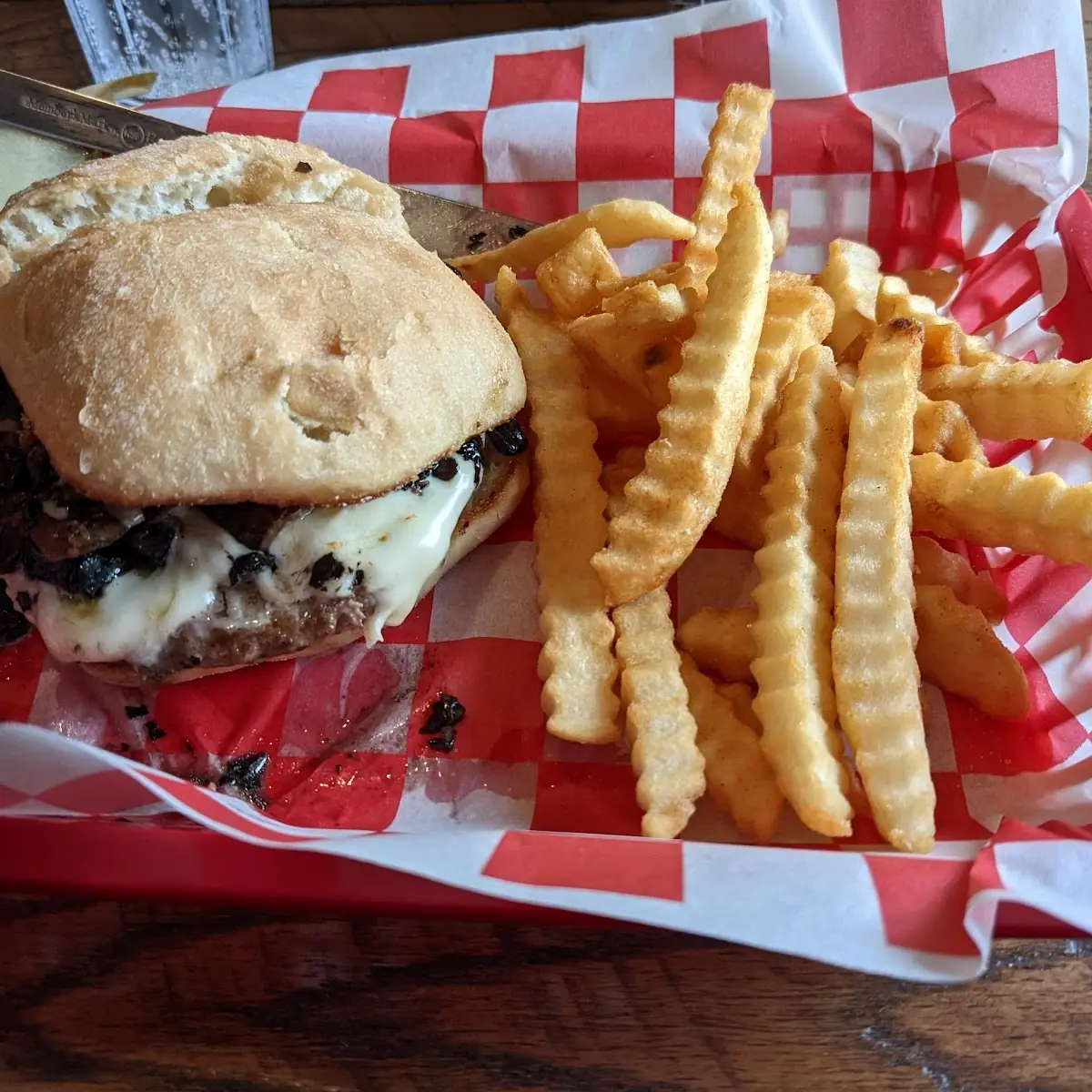 Mushroom and Swiss Burger
