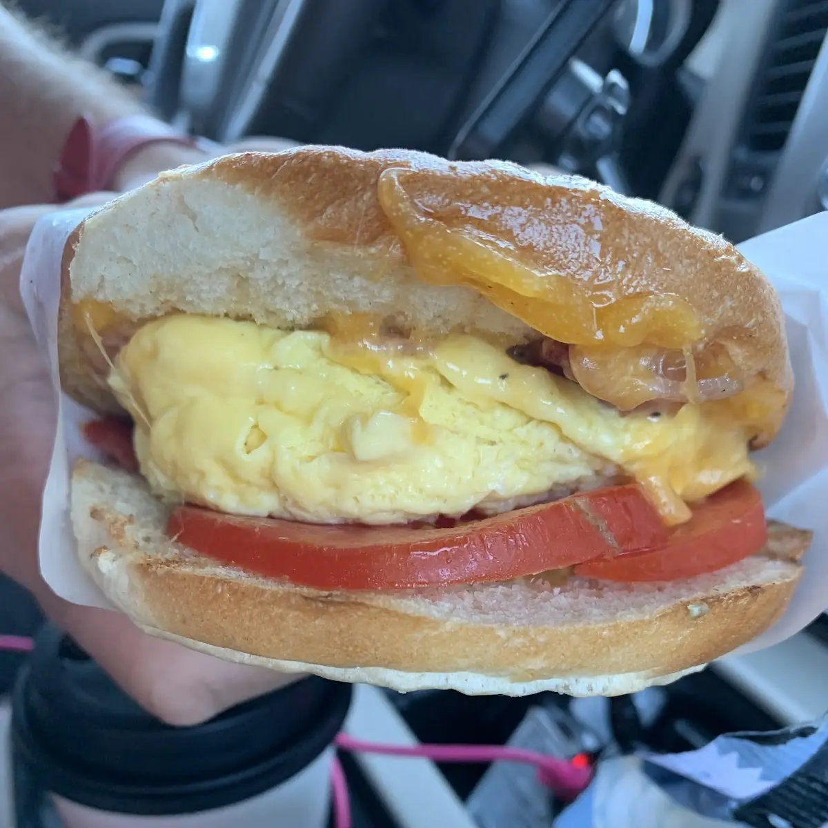 Bagel with Egg Cheese and Bacon