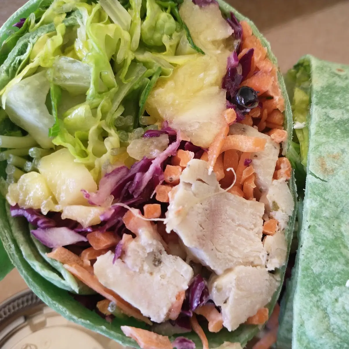 Thai Chicken as a Wrap