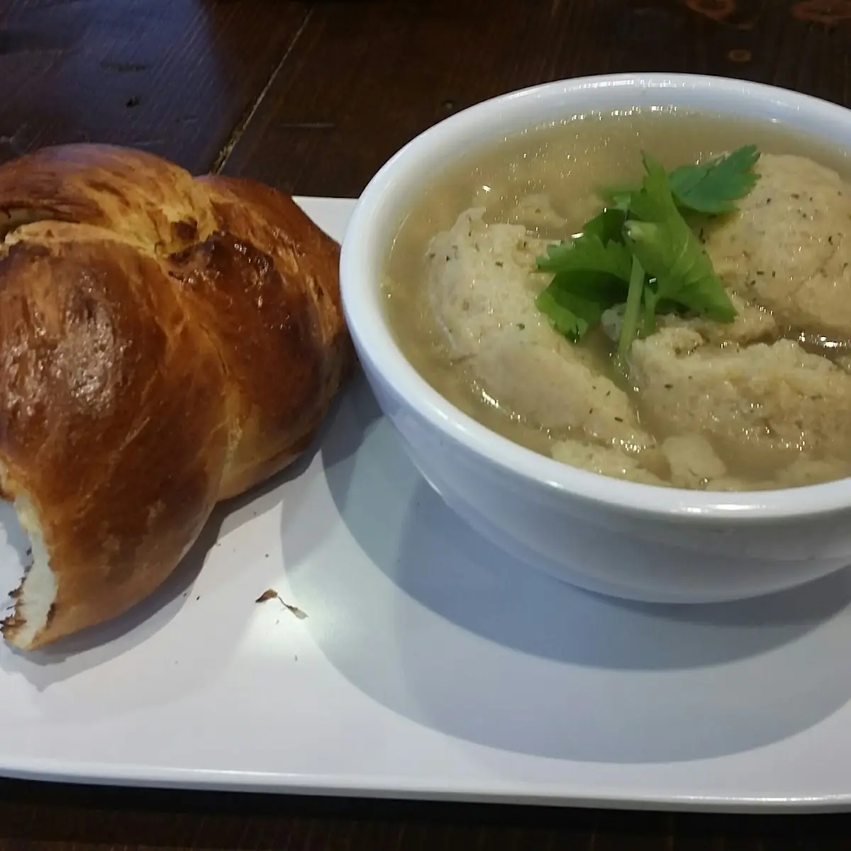 Vegetarian Matzo Ball Soup V
