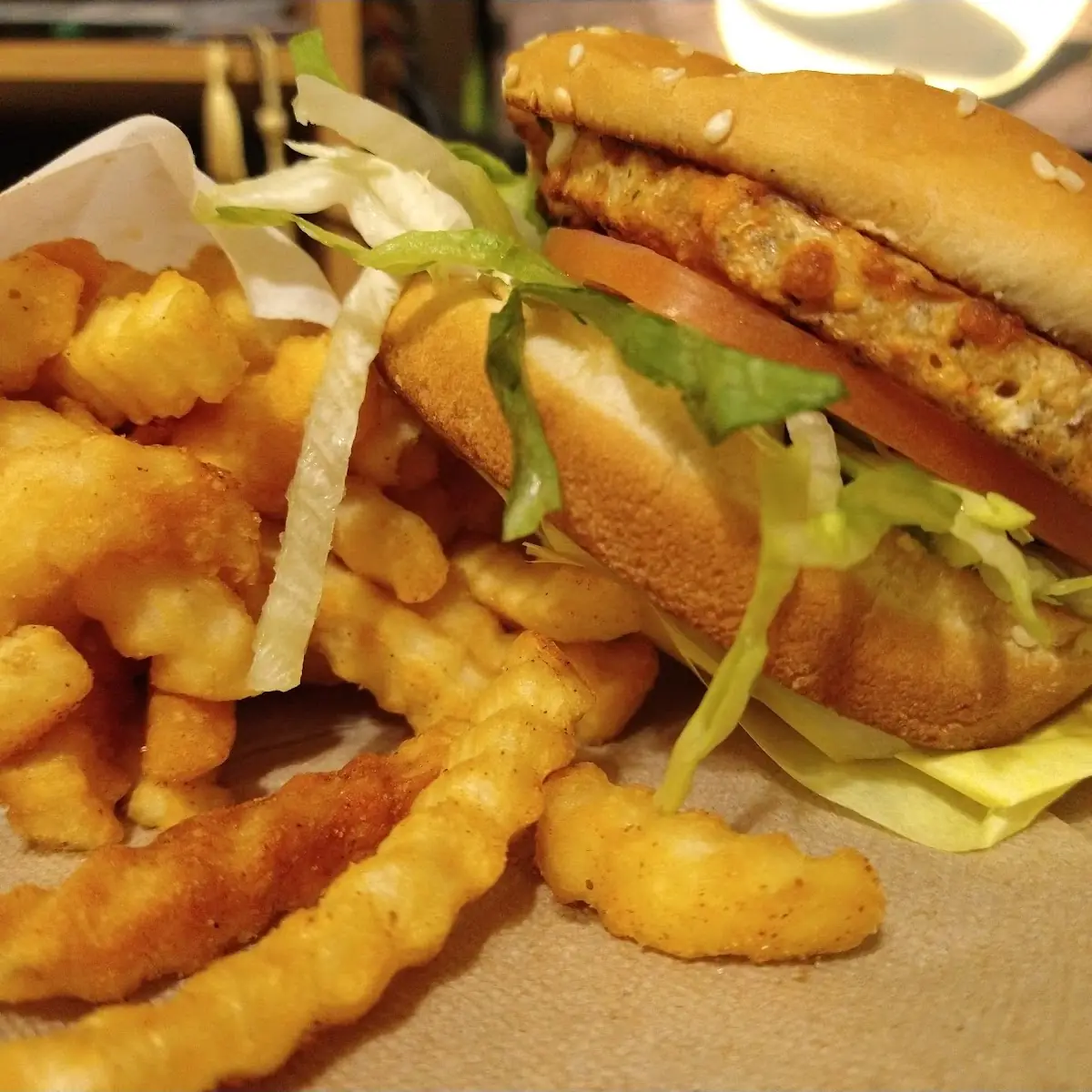 Veggie Burger w Fries