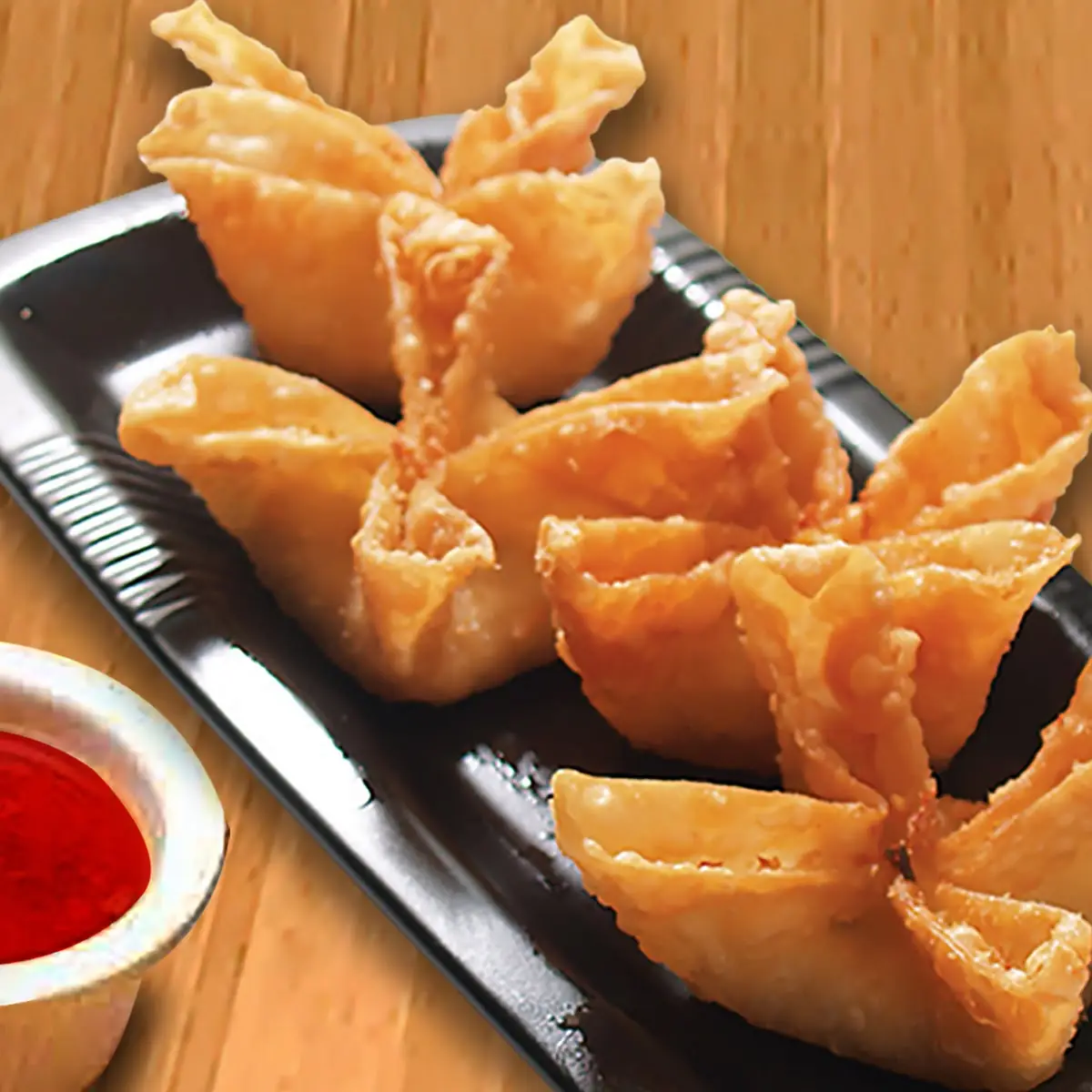 Crab Rangoon w Sauce 4