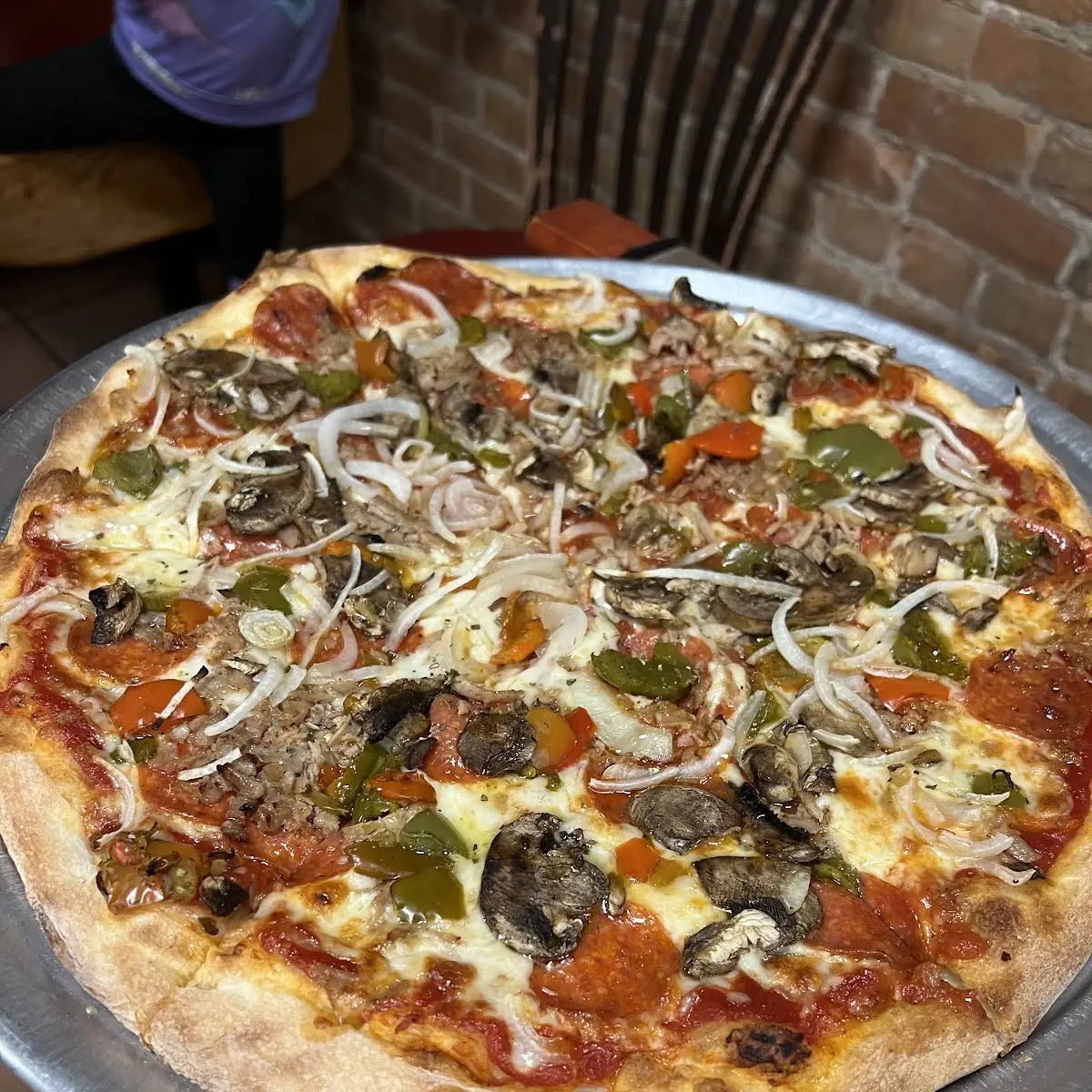 Pepperoni and Mushroom Pizza