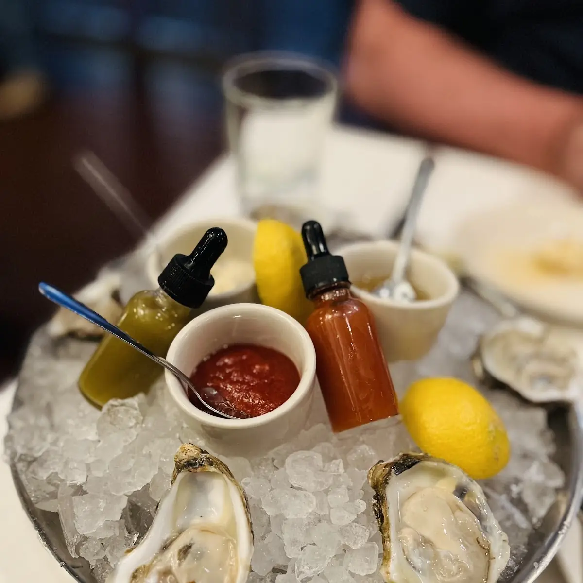 Oysters with Cocktail Sauce