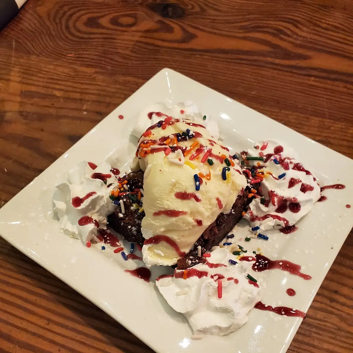 Chocolate Chip Brownie Sundae