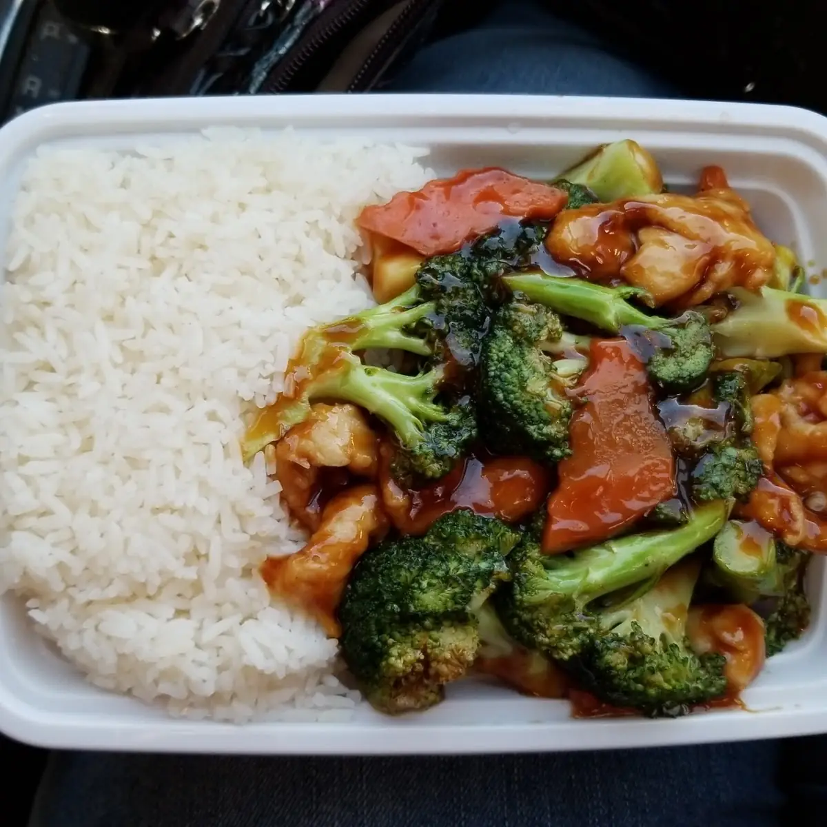 Chicken and Broccoli Combo with White Rice