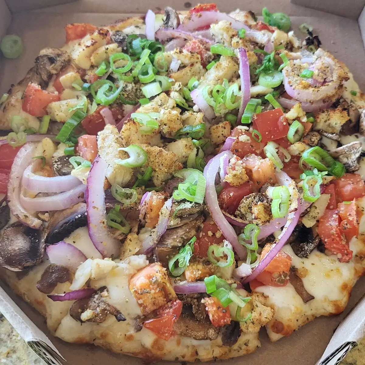 Garlic Chicken Pizza