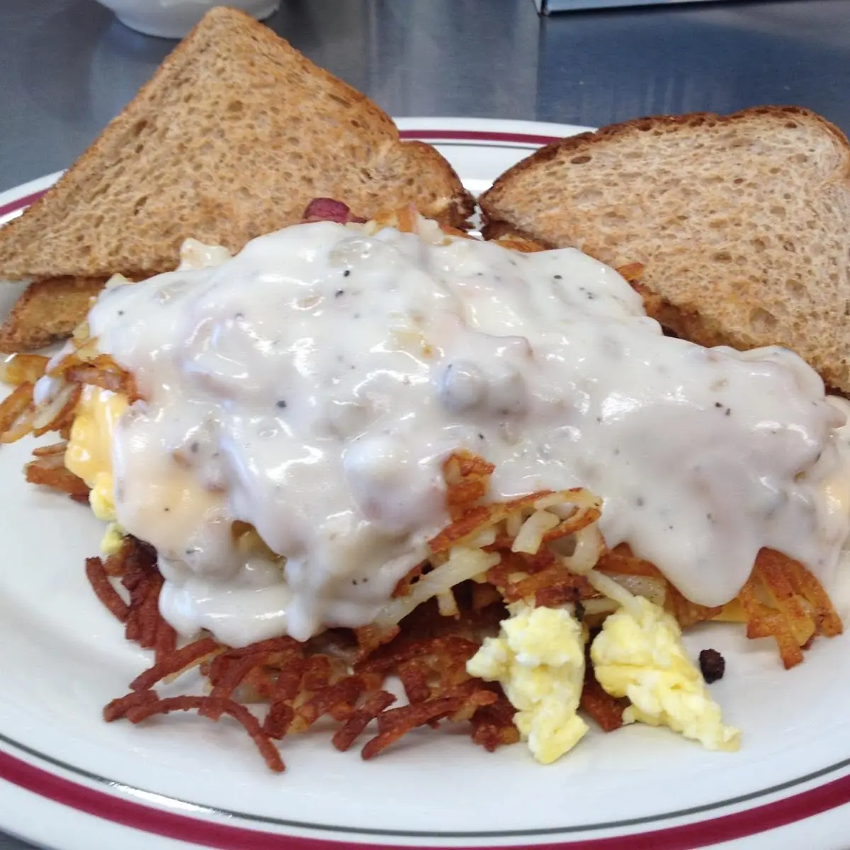 Bacon Sausage and Sausage Gravy