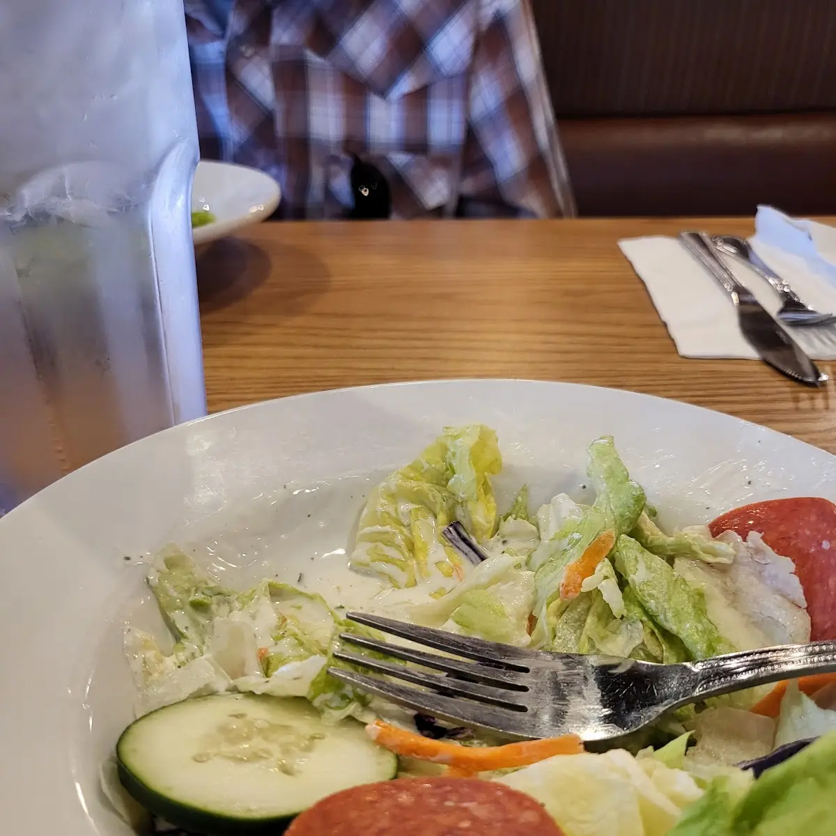 Side Salad with Ranch Dressing