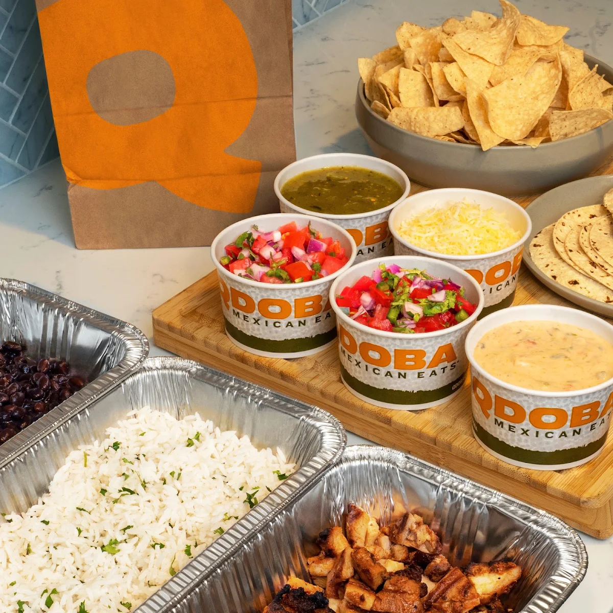 Create Your Own Qdoba Kit Serves 4-6, QDOBA Mexican Eats