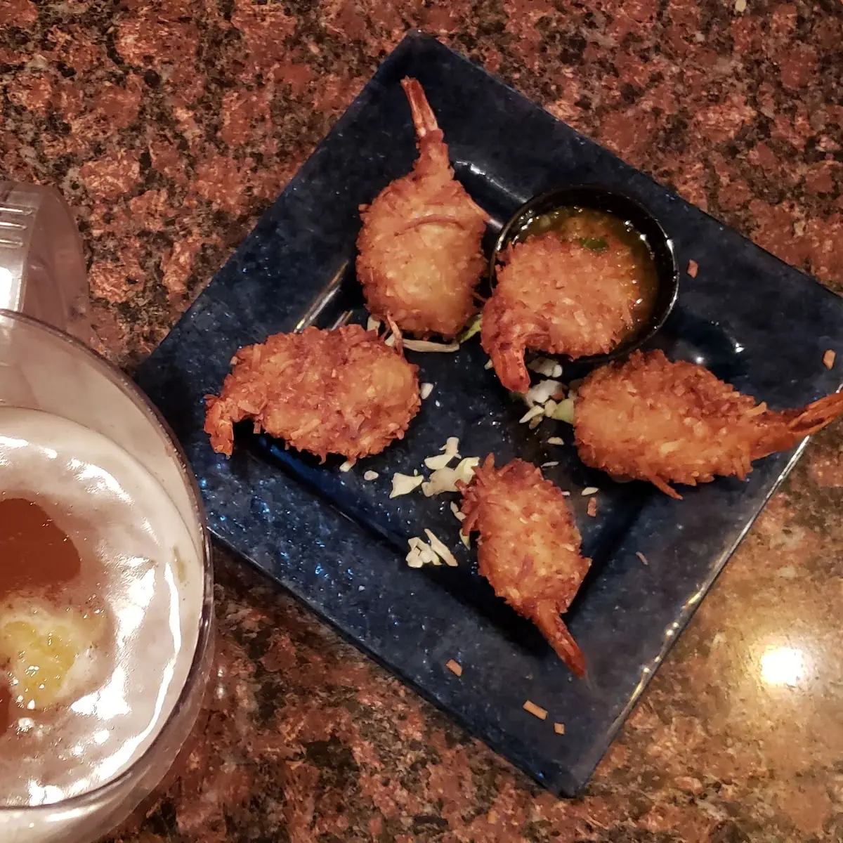 Coconut Shrimp and Full Moon