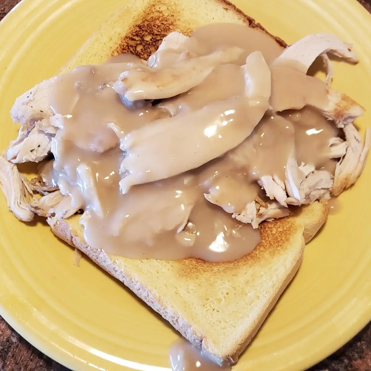 Open Faced Turkey Sandwich