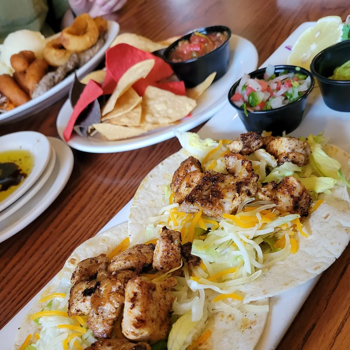 2 Fish Tacos with Chips & Salsa