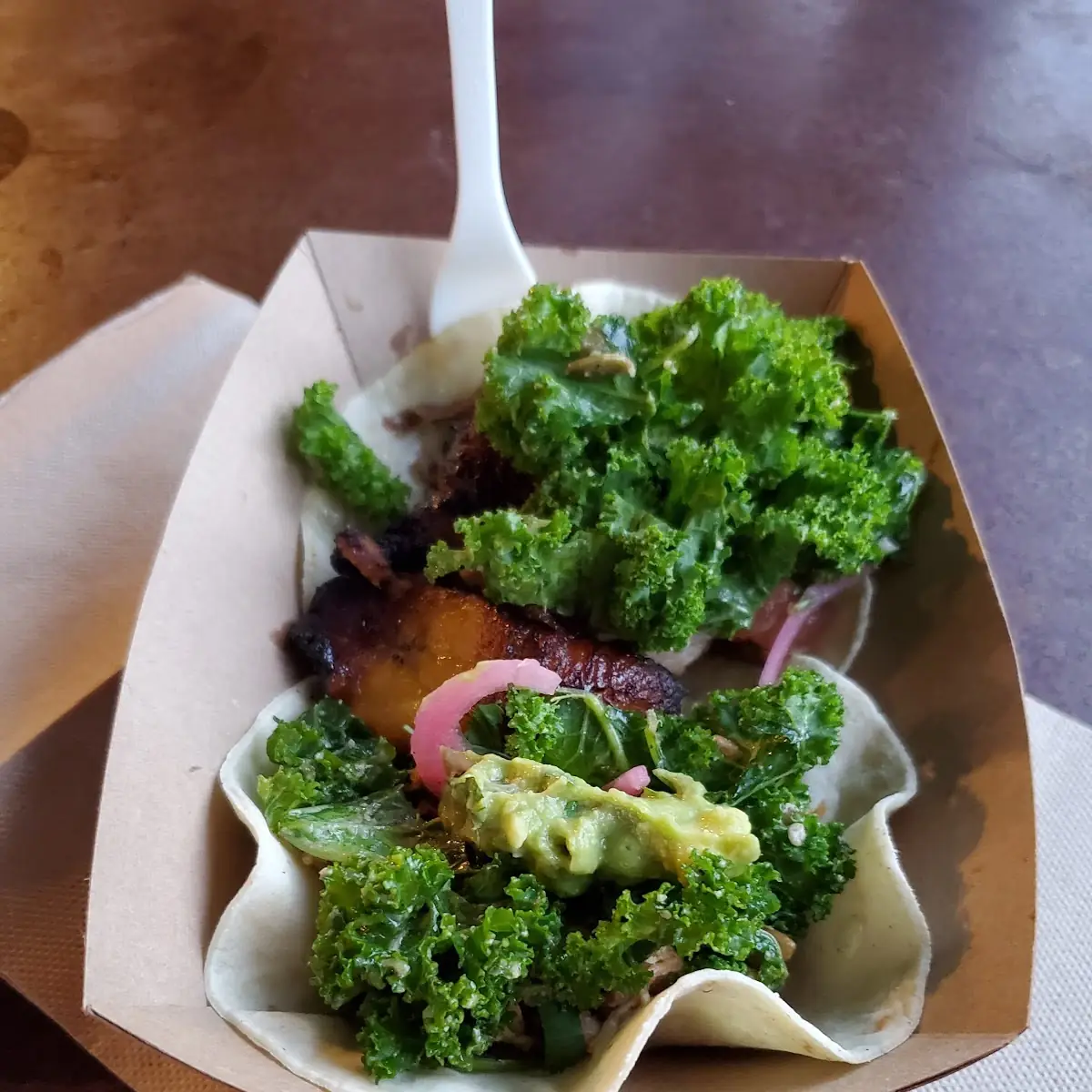 Pulled Pork Tacos with Fried Plantains