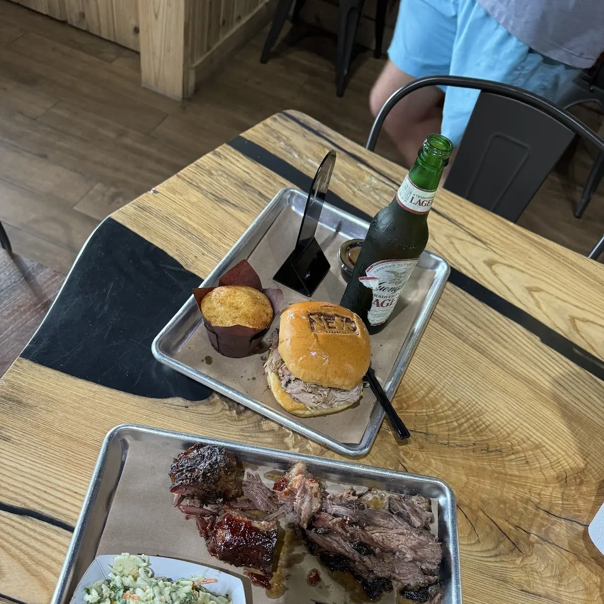 Smoked Brisket Mac and Cheese Corn Muffin