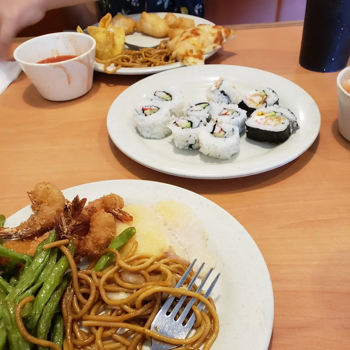 Lowmein Green Beans and Sushi