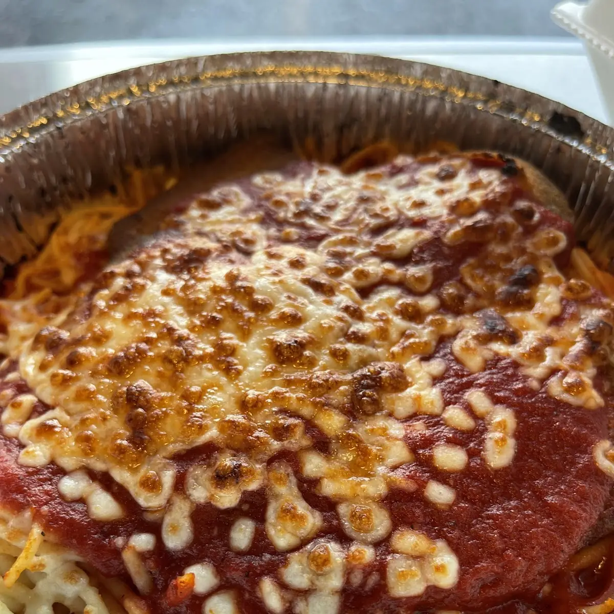 Eggplant Parmesan Dinner with Pasta