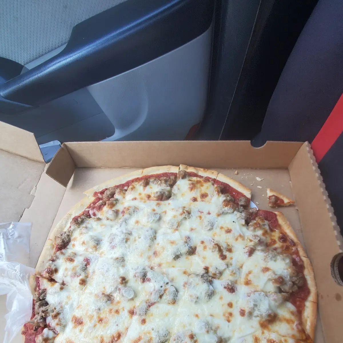 Sausage and Cheese Pizza