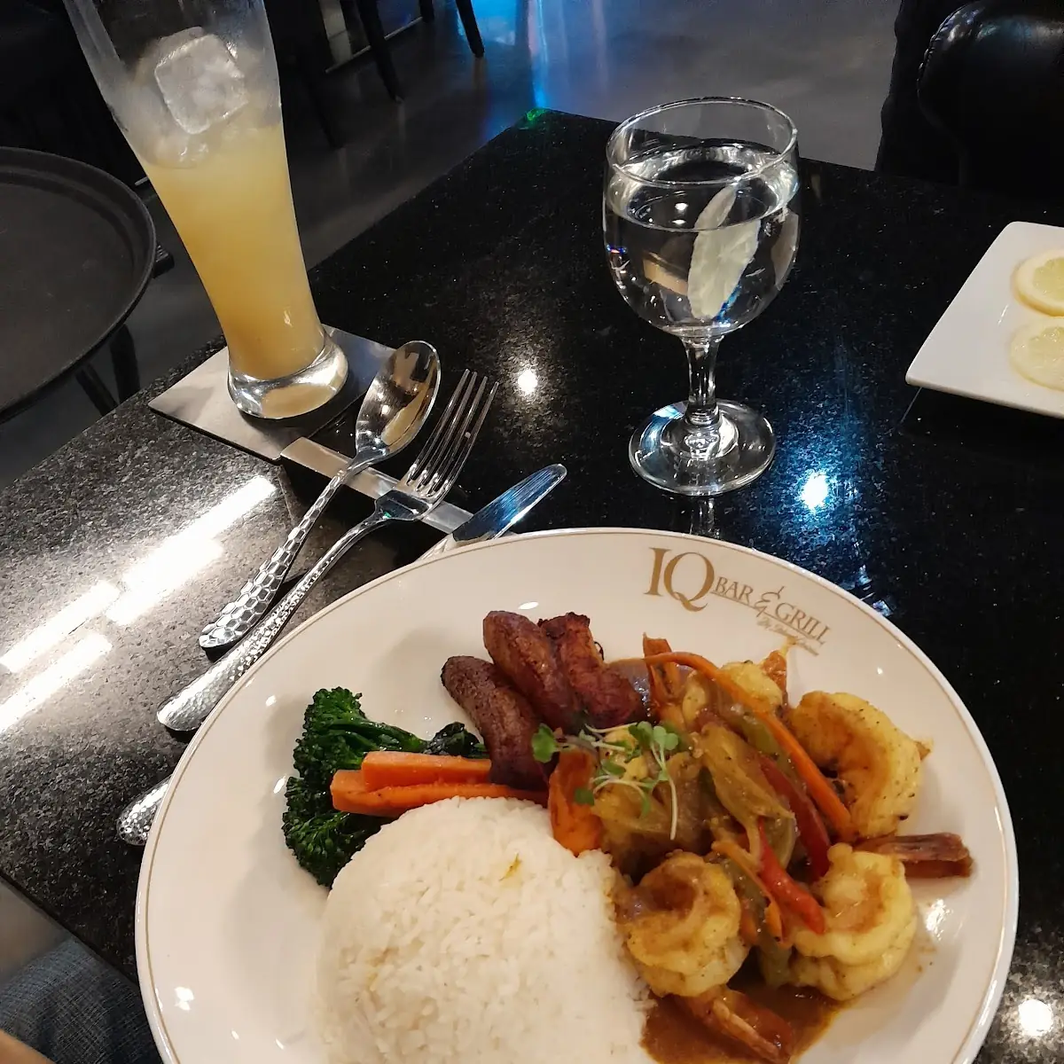Curry Shrimp with Grilled Vegetables