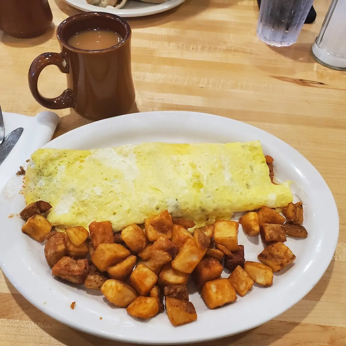 Loaded Omelette and Home Fries