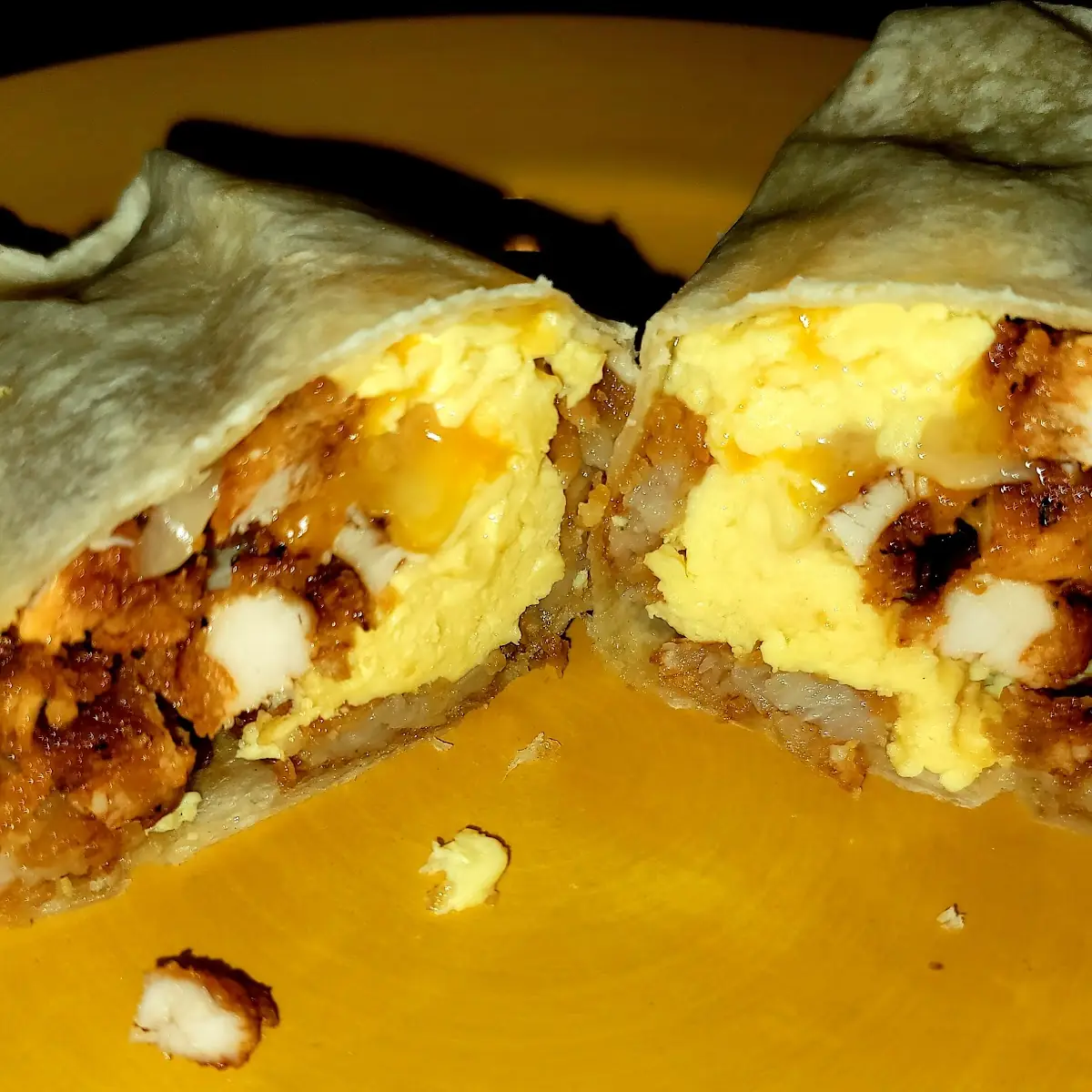Hash Brown Scramble Burrito
