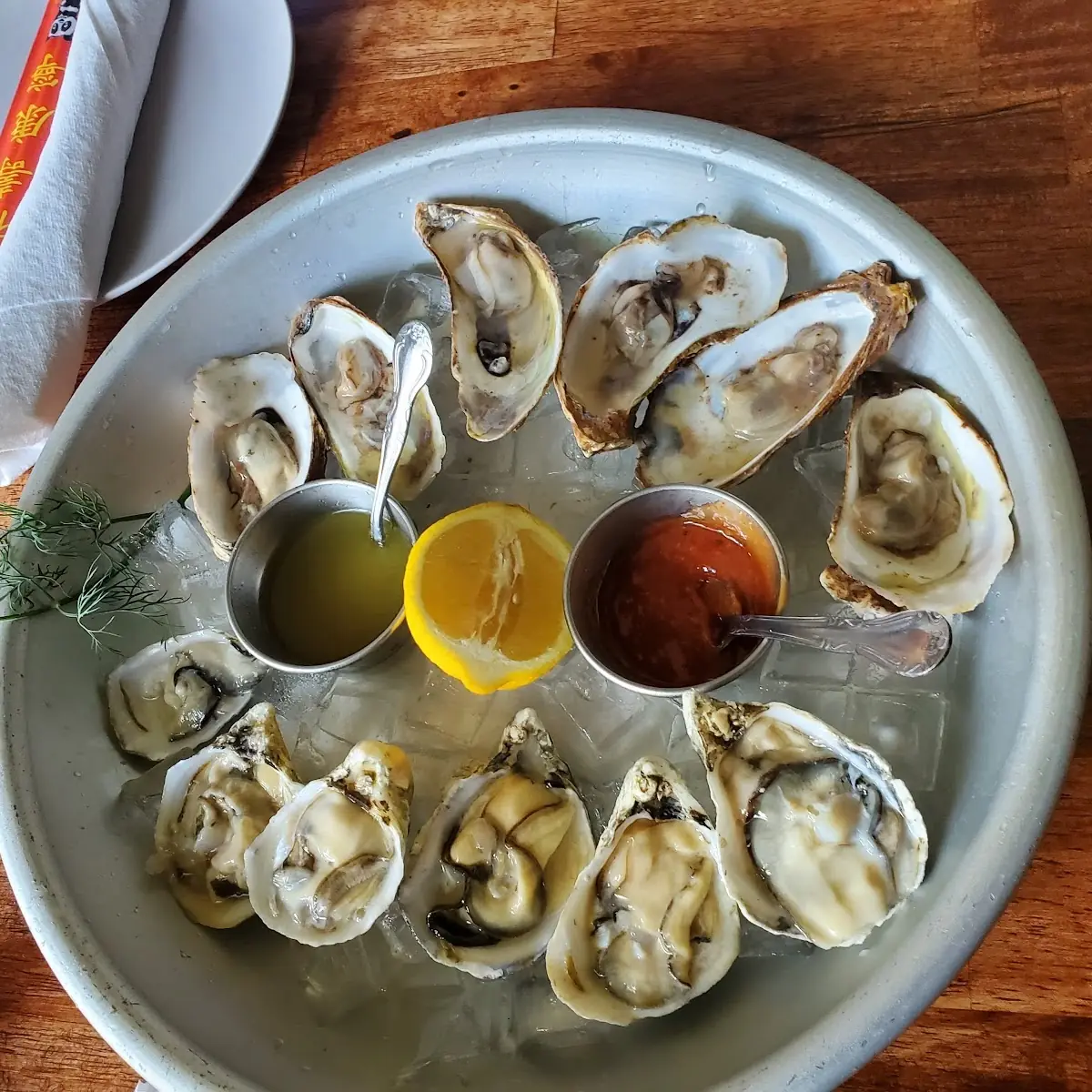 Happy Hour Oysters on the Half Shell