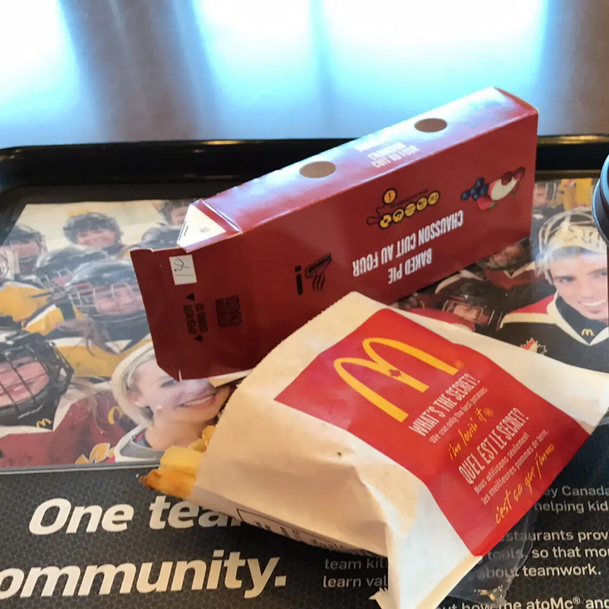 Coffee with Apple Pie and Hashbrown, McDonald's