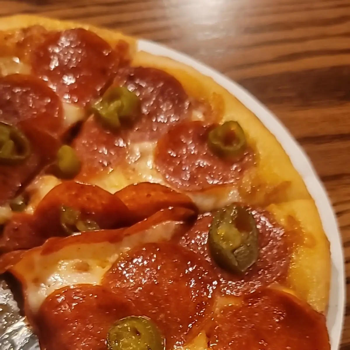 Pepperoni Pizza with Jalapenos