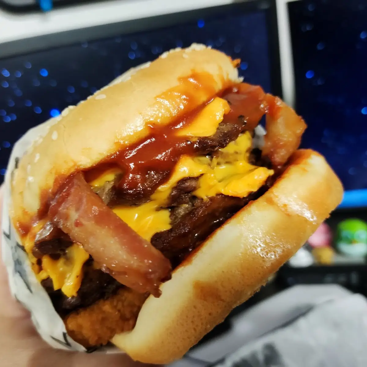 Double Western Bacon Cheeseburger