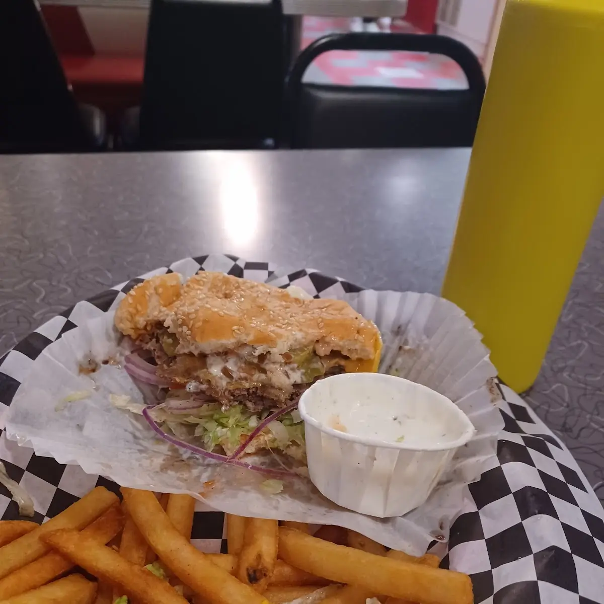 Double Cheeseburger with Fries