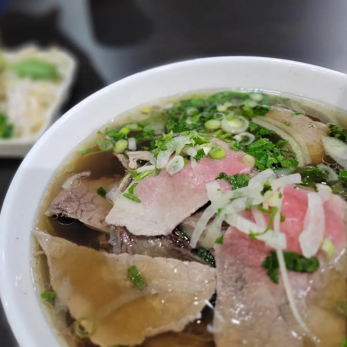 Beef Pho with Thai Iced Tea