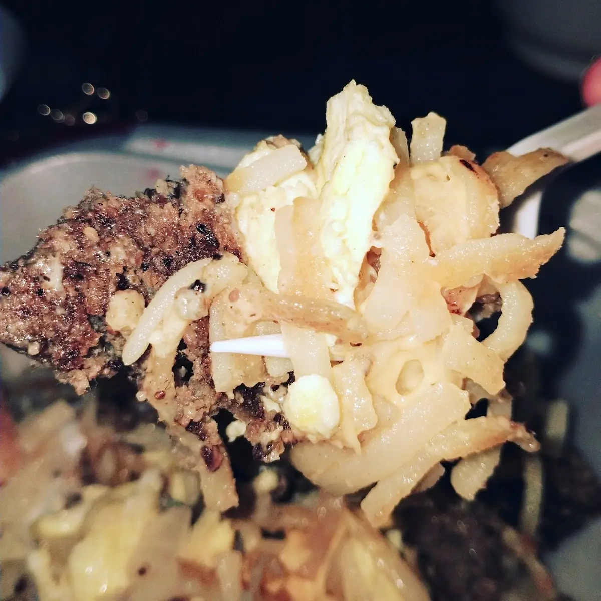 Hash Browns Liver and Onions Eggs